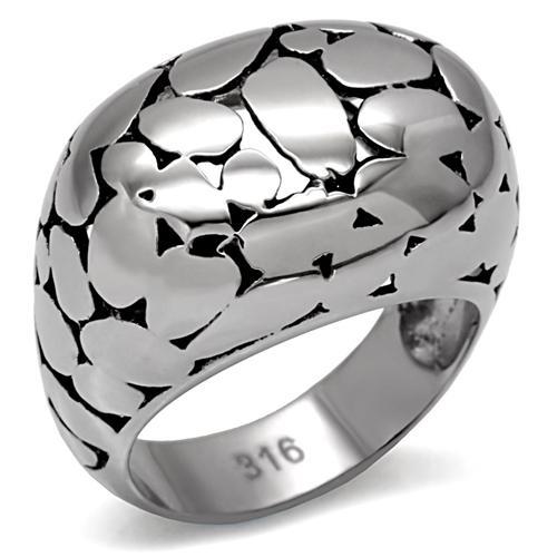 JCE048 High polished (no plating) Stainless Steel Ring with No Stone