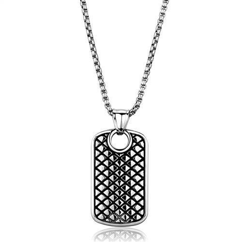 JCE1983 High polished (no plating) Stainless Steel Necklace with No Stone